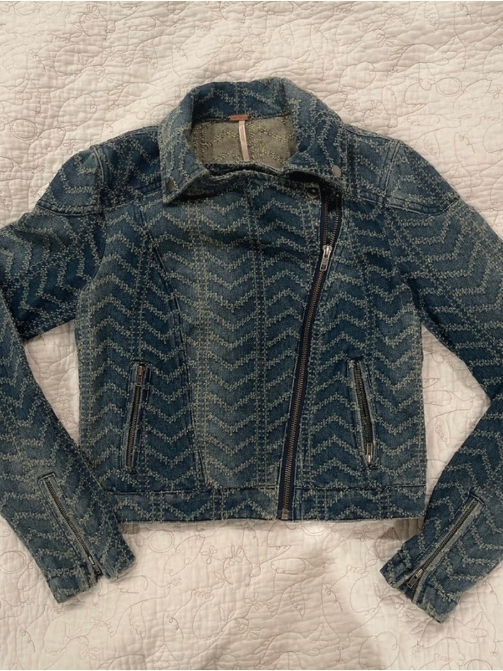 Free people moto tweed jacket